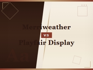 Merriweather vs Playfair Display: Font Comparison and Pairing Guide